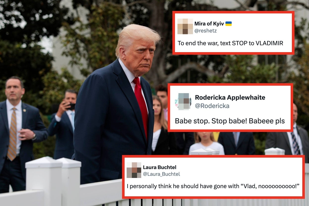 Donald Trump’s Two-Word Message To Vladimir Putin Is Now A Hilarious Meme